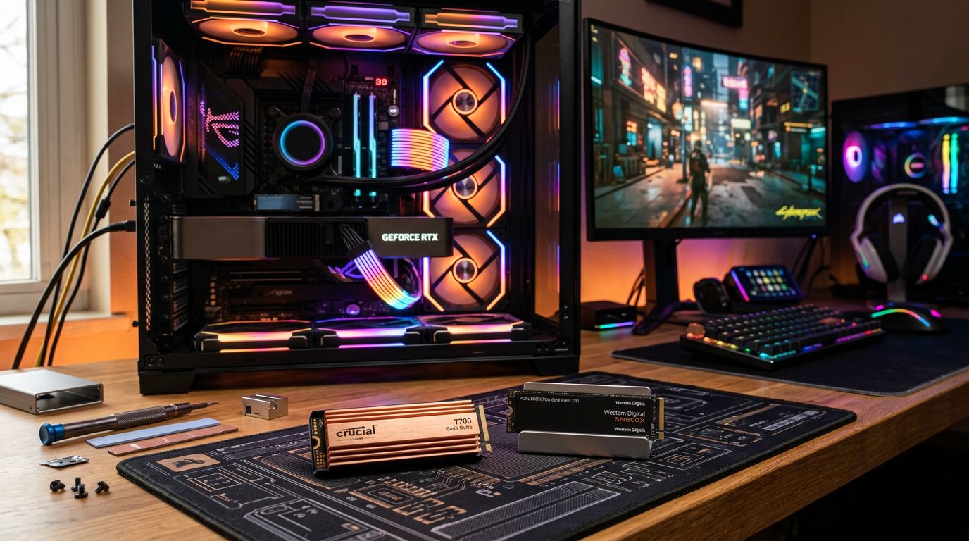 SSD NVMe Gen4 vs Gen5 สำหรับเกมเมอร์ ความเร็วที่ต่างกันบนกล่องแปลงเป็นเฟรมเรตและ loading จริงได้แค่ไหน