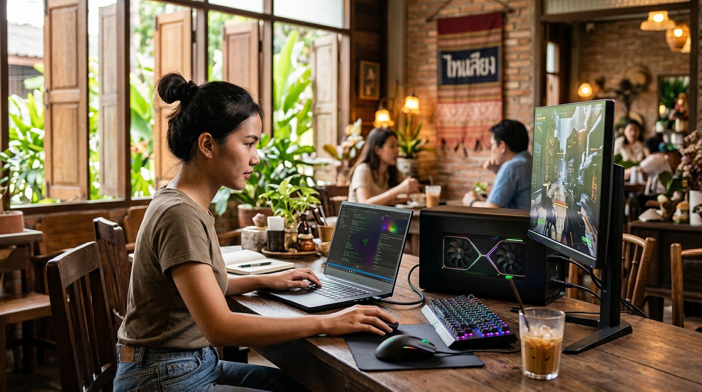 อัปเกรดการ์ดจอโน้ตบุ๊กด้วย eGPU ทำได้จริง แต่คุ้มค่าแค่ไหนเมื่อเทียบกับซื้อเครื่องใหม่