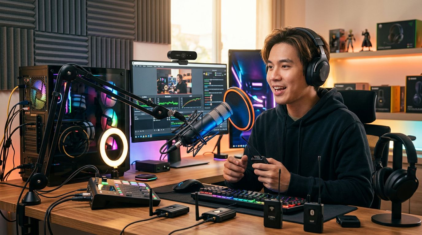 ไมโครโฟนไร้สายทำคลิป 2.4GHz vs Bluetooth vs UHF เทียบสัญญาณจากการใช้งานจริง ตัวไหนเสถียรสุด
