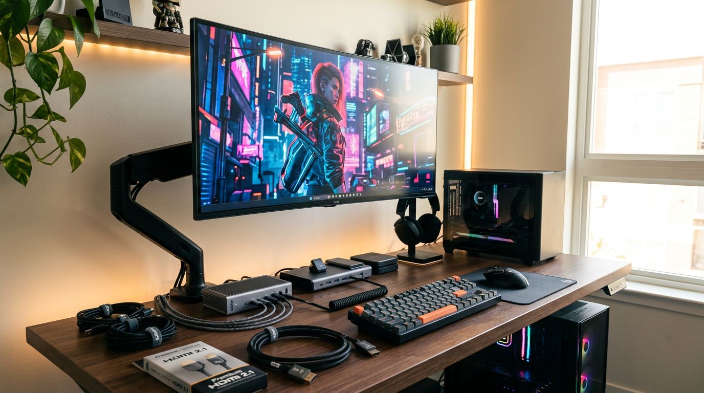 HDMI 2.1 vs DisplayPort 1.4 เลือกพอร์ตไหนให้จอ 4K 144Hz แสดงผลได้เต็มสเปก และสายถูกๆ เชื่อได้แค่ไหน
