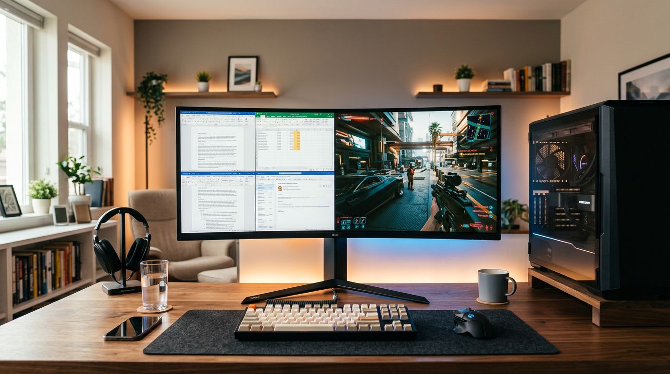 จอ Ultrawide 21:9 ทำงานเอกสารและเล่นเกมได้จริงแค่ไหน สิ่งที่คนไม่เคยใช้ต้องรู้ก่อนตัดสินใจ